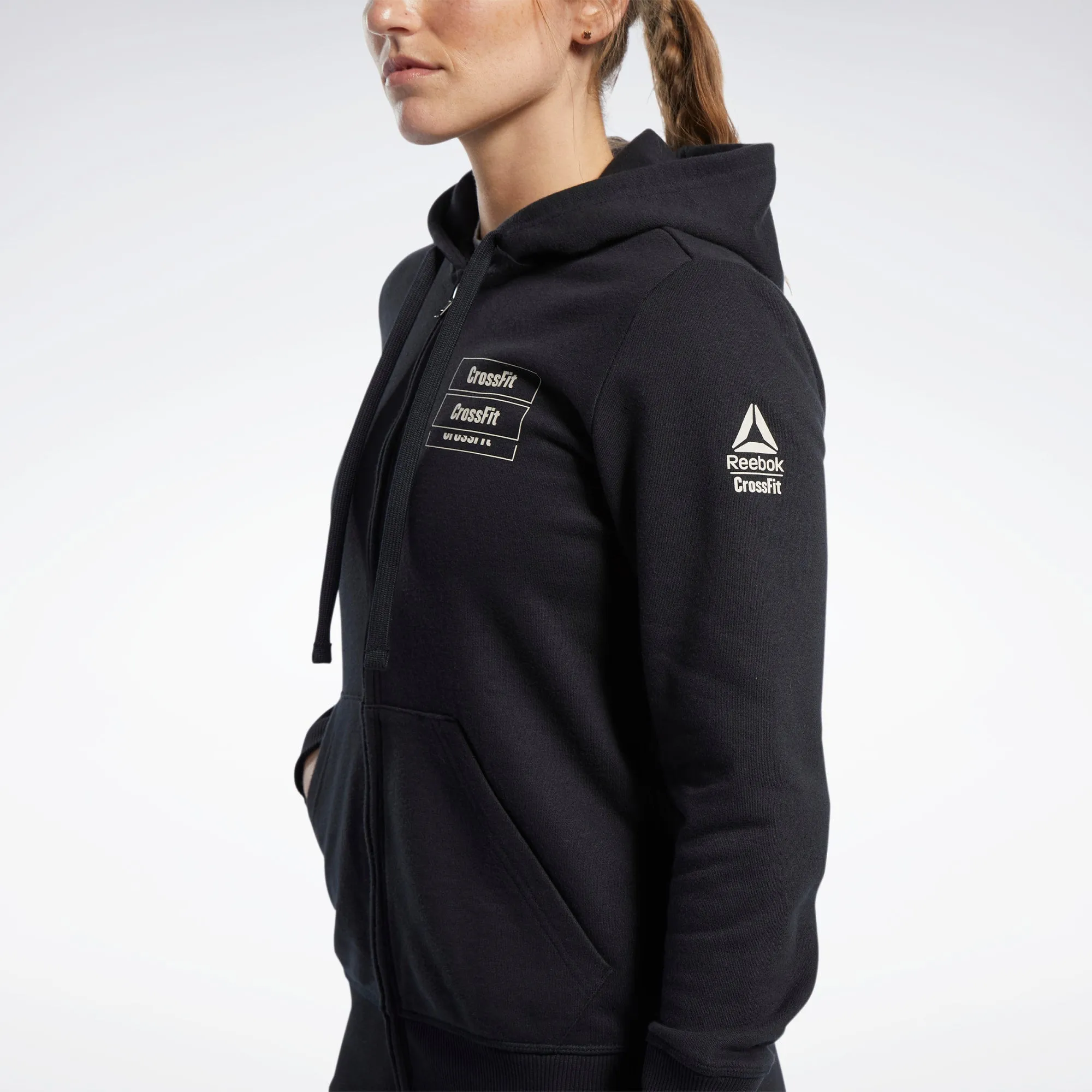 Reebok Women's Crossfit Full Zip Hoodie - Fk4382 sold by Zulily product image thumbnail 3