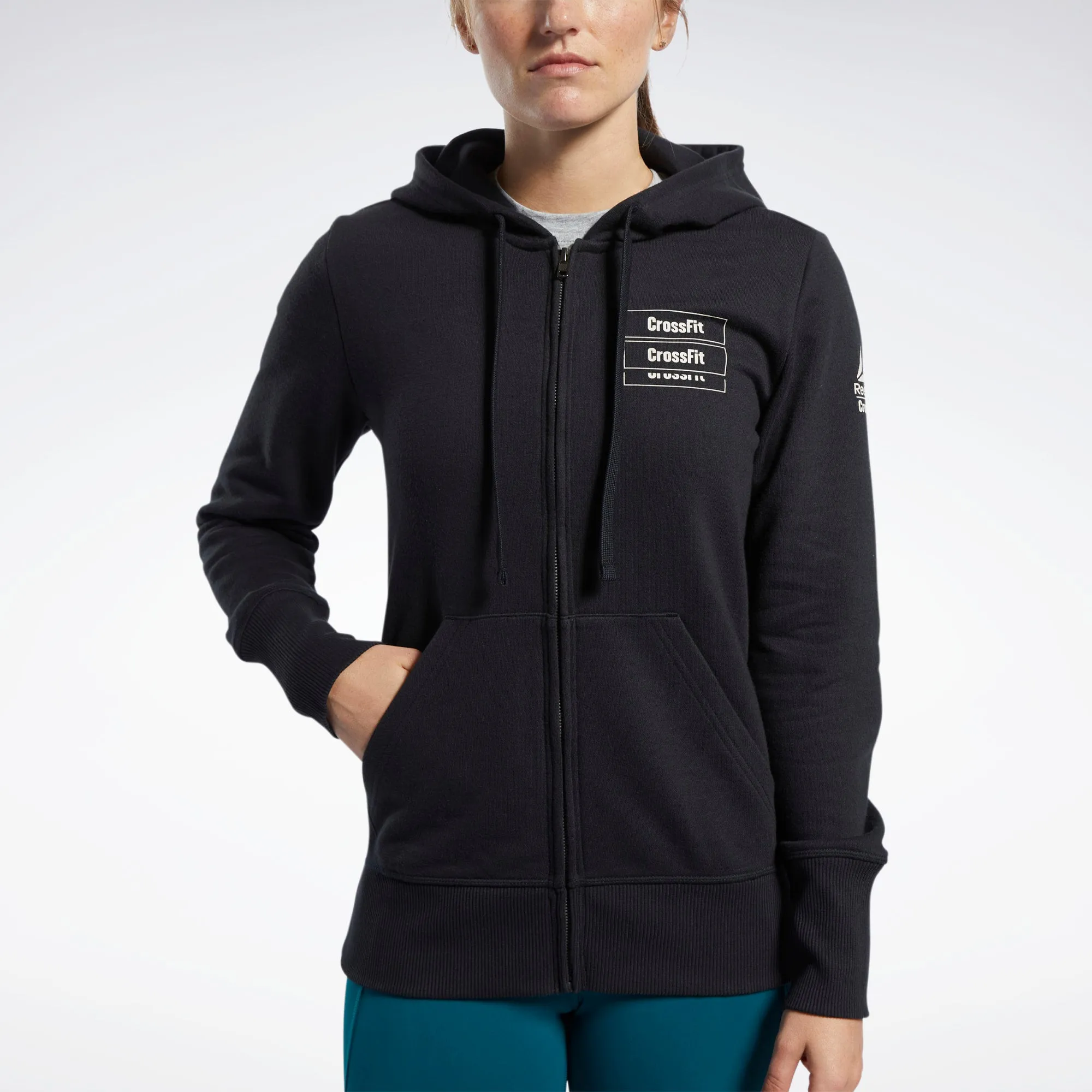Reebok Women's Crossfit Full Zip Hoodie - Fk4382 sold by Zulily product image thumbnail 2
