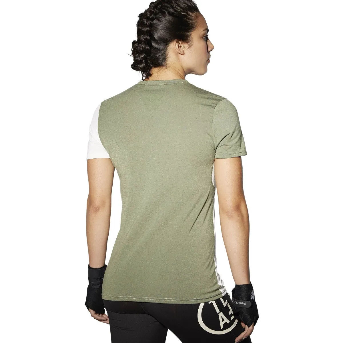 Reebok Women's Train Like A Fighter Perf Short Sleeve V Tee - Aj4434 sold by Zulily product image thumbnail 2