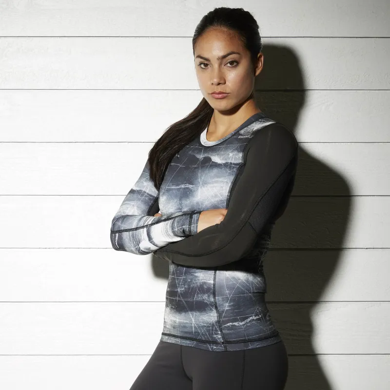 Reebok Women's Combat Longsleeve Rashguard - S96554 made by Reebok