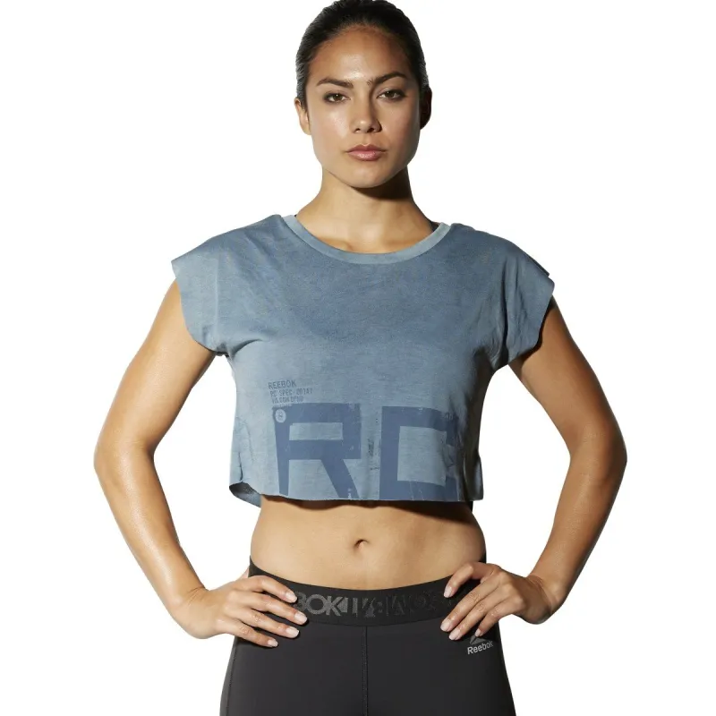Reebok Women's Combat Spray Dye Crop Tee - Bk2370 sold by Zulily
