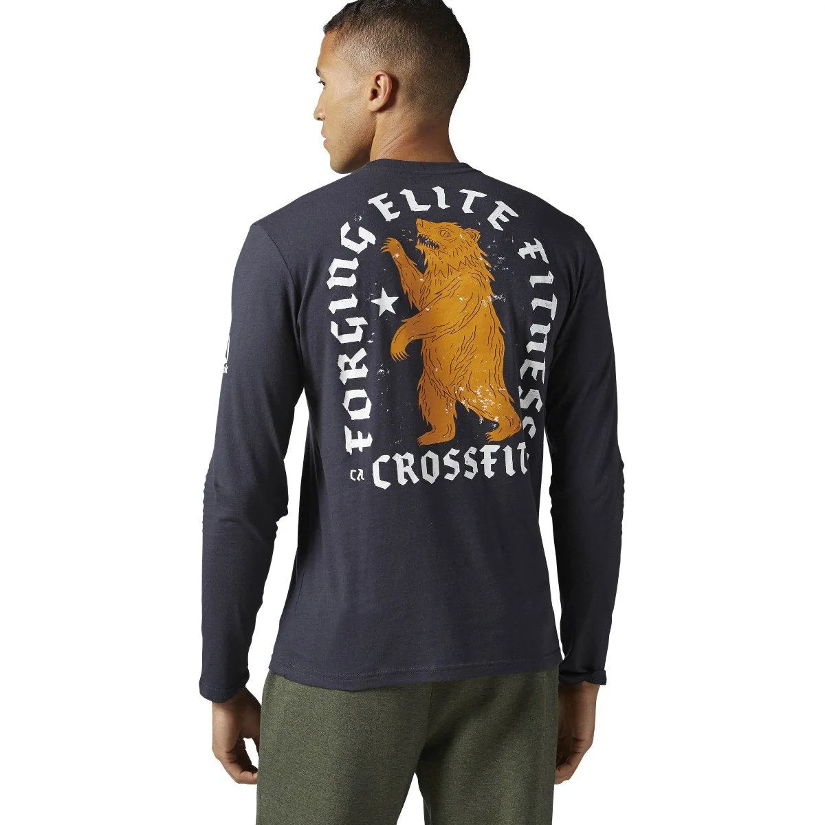 Reebok Men's Crossift Forging Elite Fitness Bear Long Sleeve Tee - B45193 sold by Zulily product image thumbnail 2