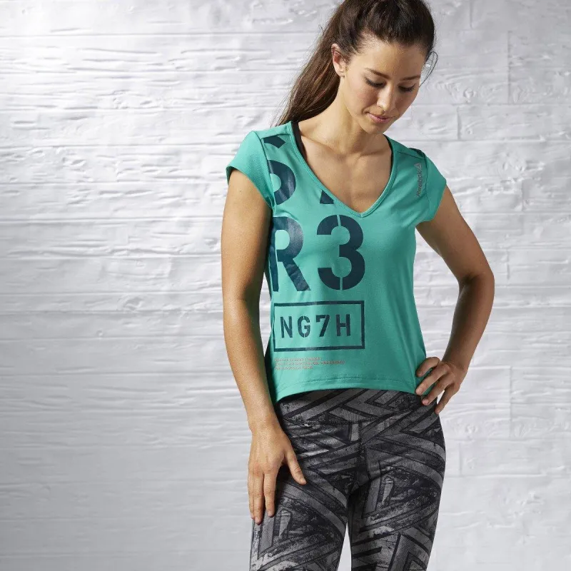 Reebok Women's One Series V Neck Ss Tee - Aa9254 sold by Zulily