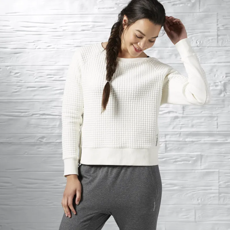 Reebok Women's Winter Pack Quilted Crewneck - Ay2034 sold by Zulily