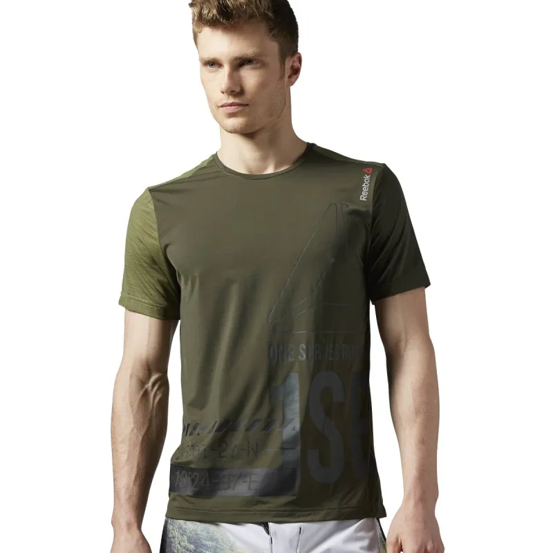 Reebok Men's One Series Running Shortsleeve Activchill Tee - S94224 made by Reebok