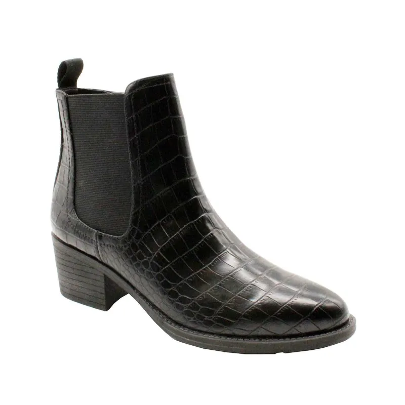 CARRIAGE VEGAN FAUX CROCO UPPER BOOTIE sold by Zulily