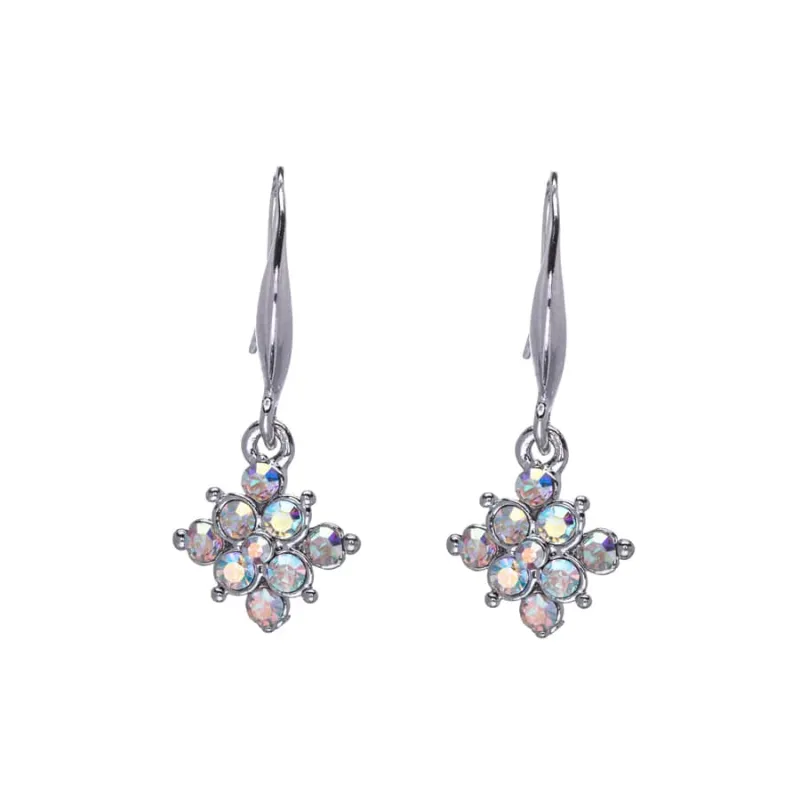 Aurora Borealis Swarovski Crystal Earrings – Aurora Borealis Swarovski Crystal Snowflake Drop Earrings sold by Zulily