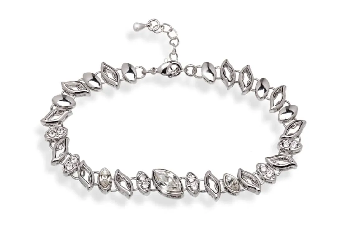 Clear Swarovski Crystal Bracelet – Clear Swarovski Crystal Foliage Bracelet sold by Zulily