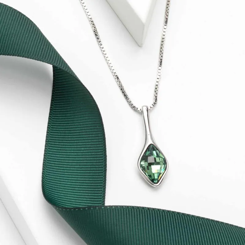 Erinite Swarovski Crystal Necklace – Tulip Marquis Crystal Pendant Necklace sold by Zulily