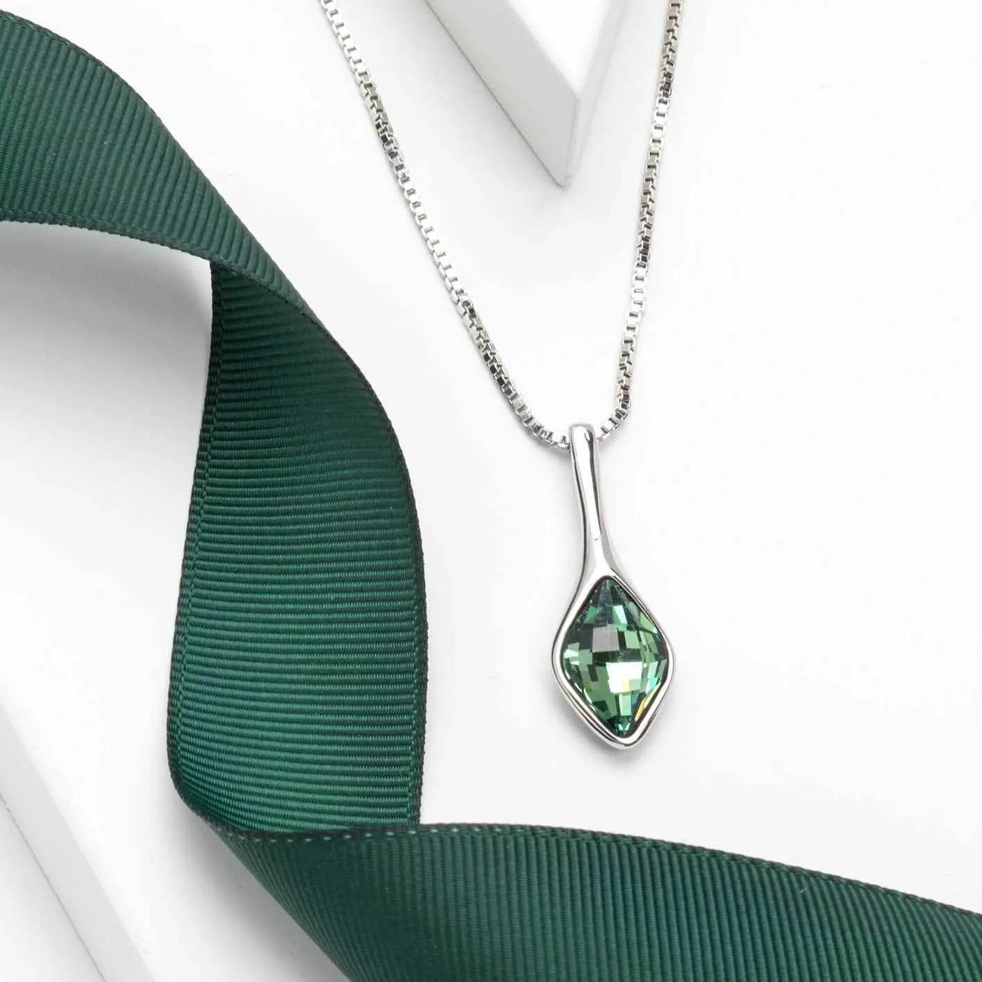 Erinite Swarovski Crystal Necklace – Tulip Marquis Crystal Pendant Necklace sold by Zulily