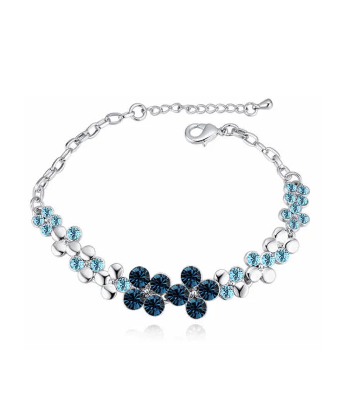 Montana Swarovski Crystal Bracelet – Blue Mix Swarovski Crystal Floral Bracelet sold by Zulily