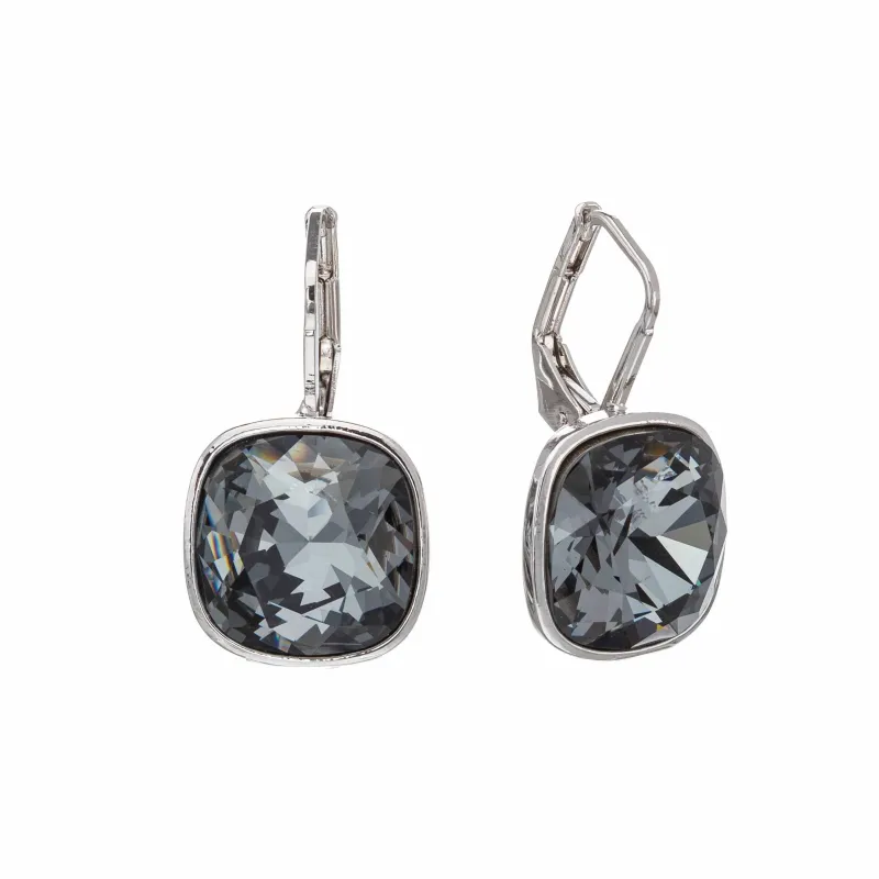 Silvernight Swarovski Crystal Earrings – Cushion Cut Crystal Classic Leverback Earrings sold by Zulily