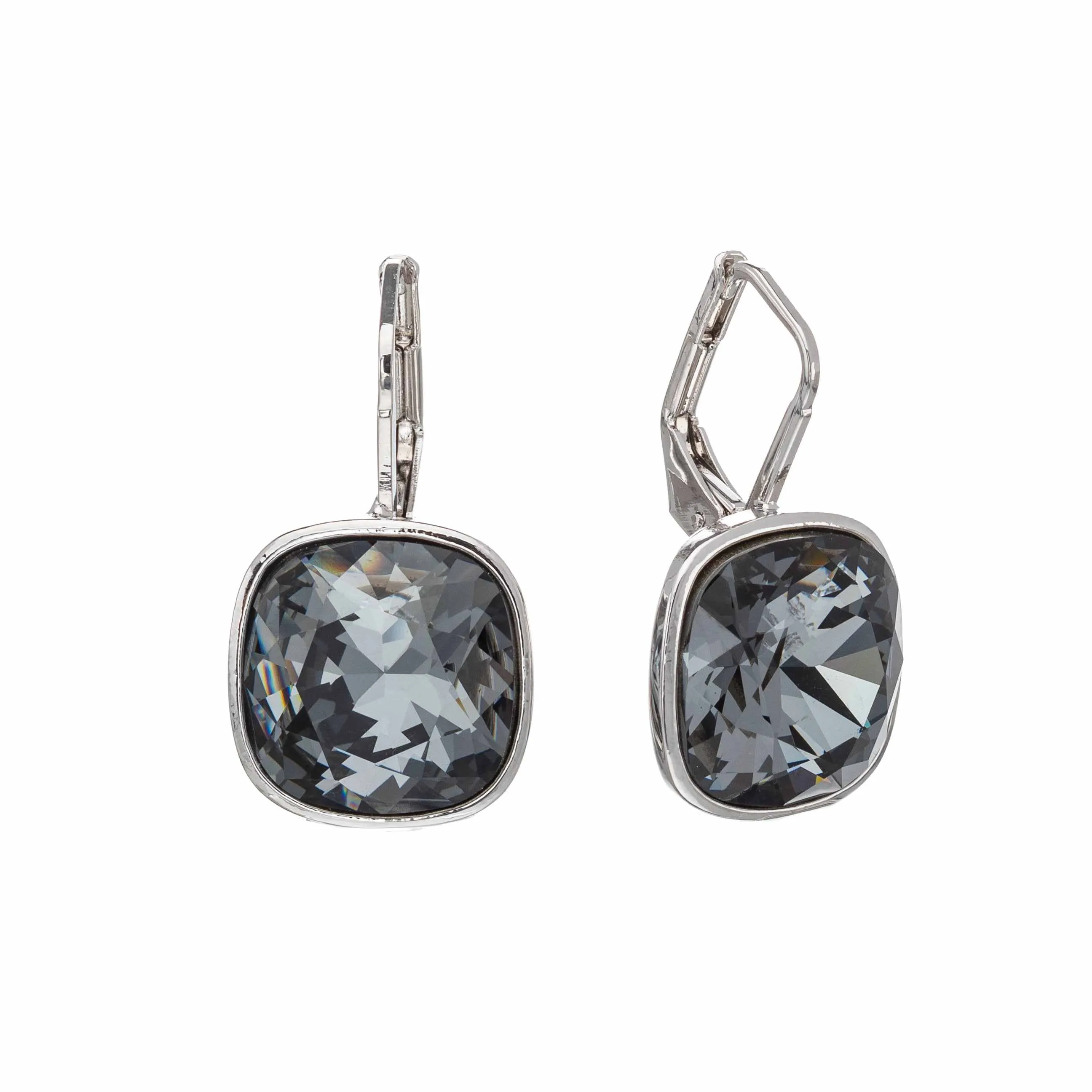 Silvernight Swarovski Crystal Earrings – Cushion Cut Crystal Classic Leverback Earrings sold by Zulily