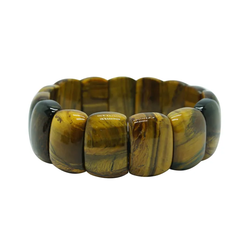 Natural Tiger Eye Stretch Bracelet sold by Zulily