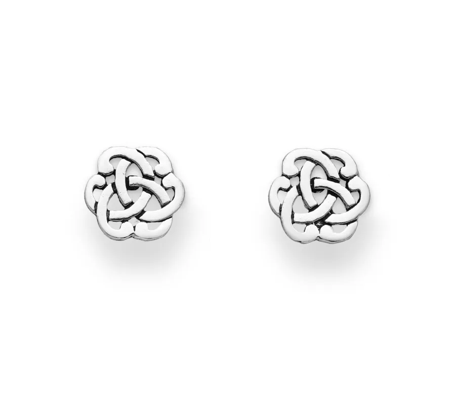 Sterling Silver Celtic Knot Stud Earrings sold by Zulily