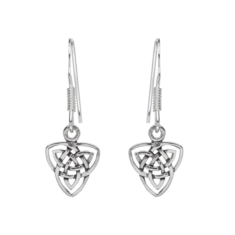 Sterling Silver Celtic Knot Drop Earrings sold by Zulily