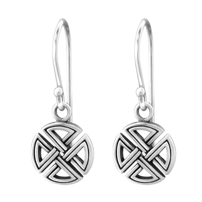 Sterling Silver Celtic Infinity Knot Drop Earrings sold by Zulily
