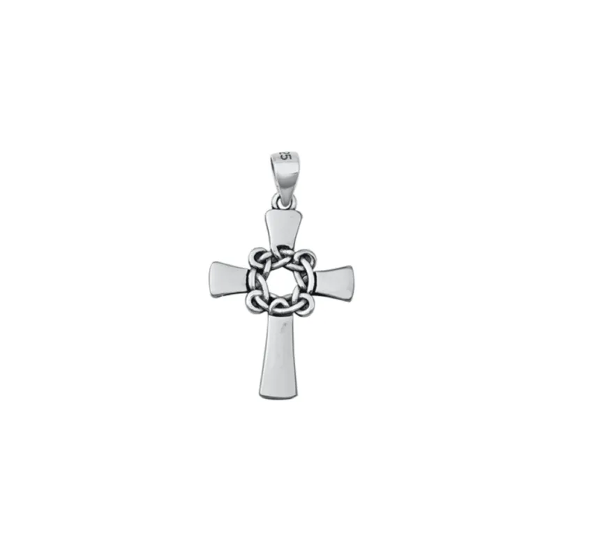 Sterling Silver Celtic Circle Cross Pendant sold by Zulily