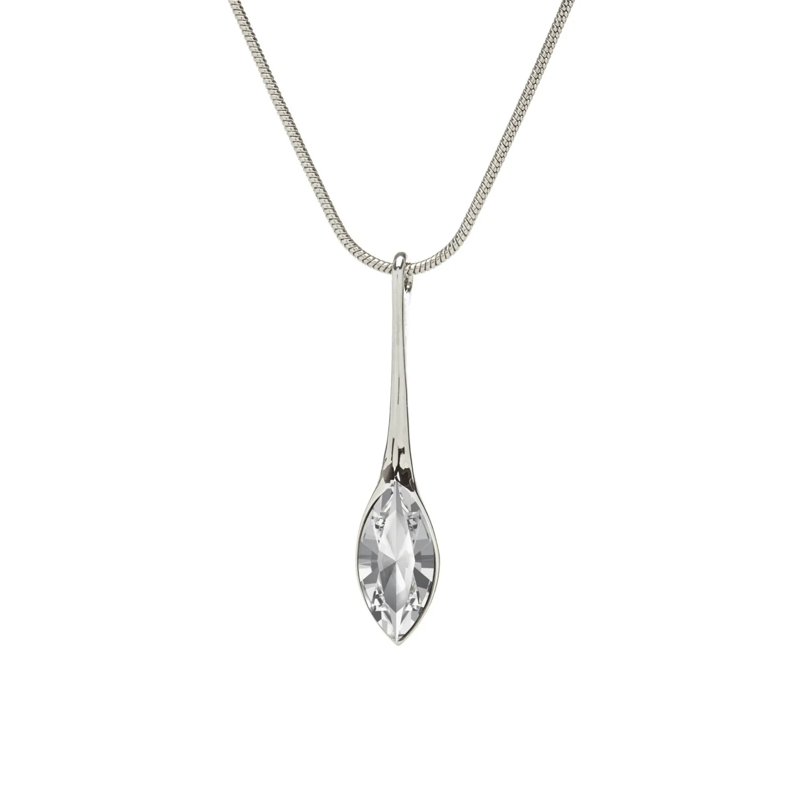 Elegant Long Clear Marquis Navette Drop Necklace with Swarovski Crystals by callura sold by Zulily