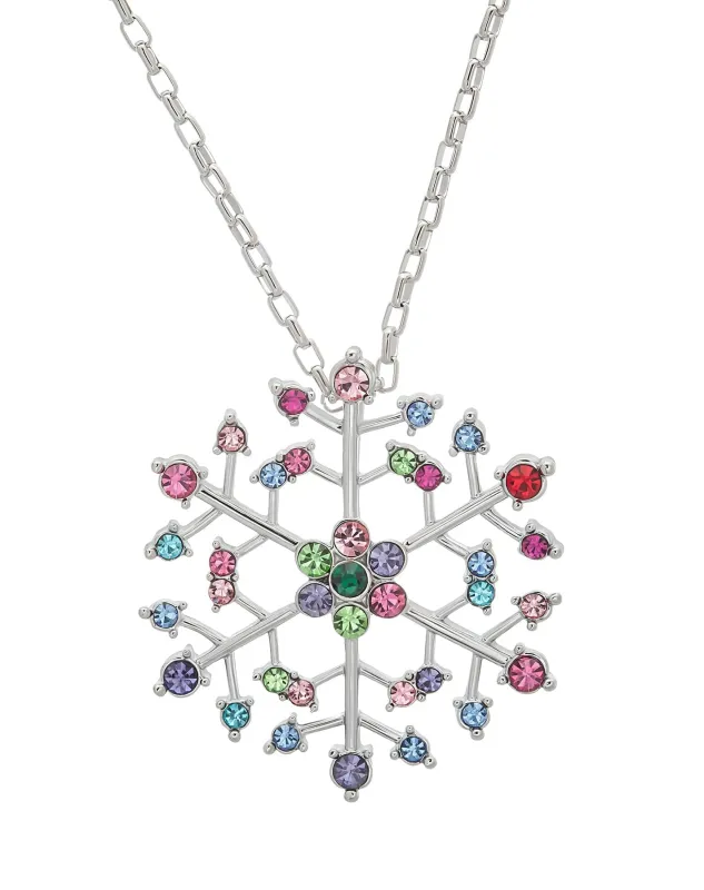 Snowflake Necklace – Made with Swarovski Crystals by callura sold by Zulily