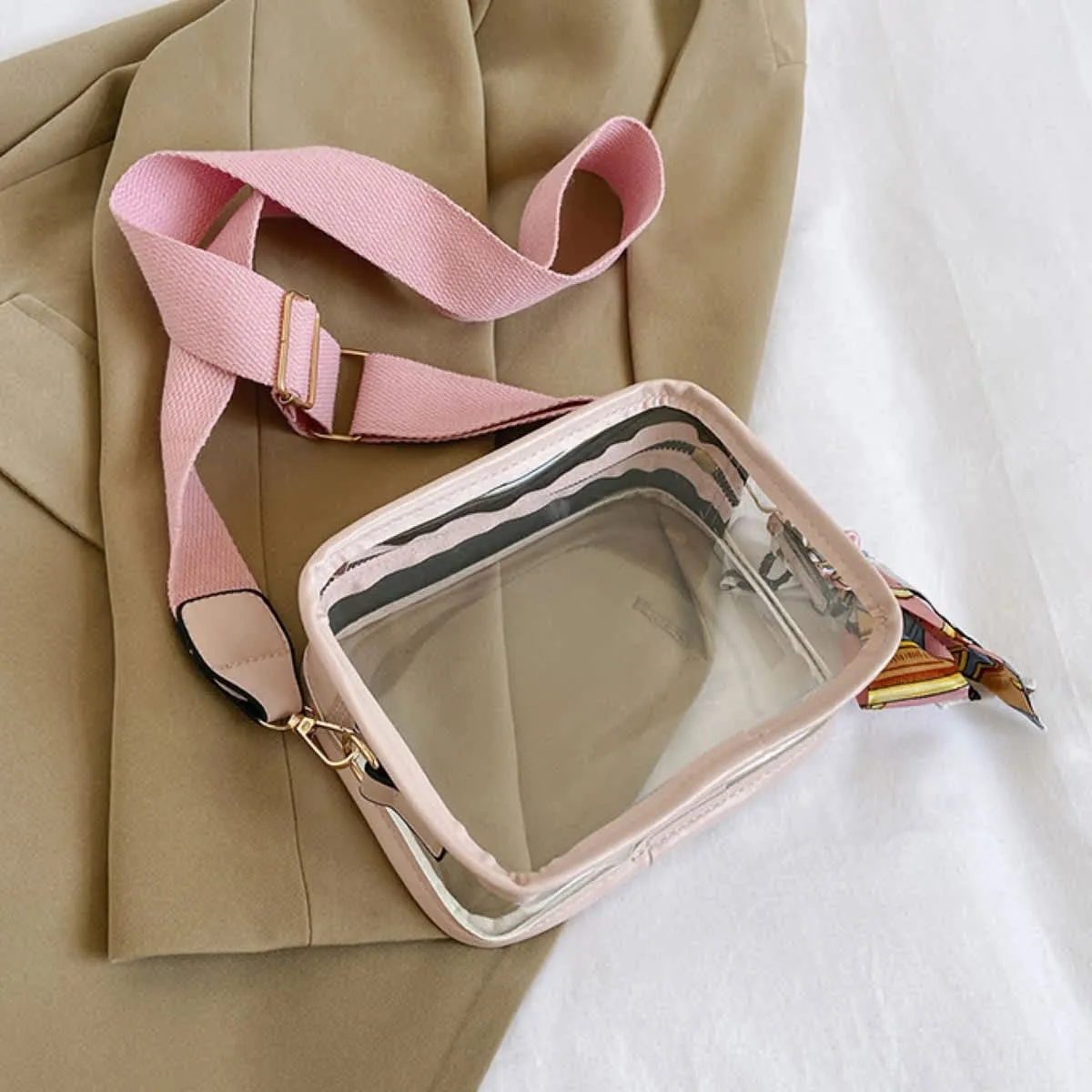Clarissa - Clear Crossbody Bag sold by Zulily