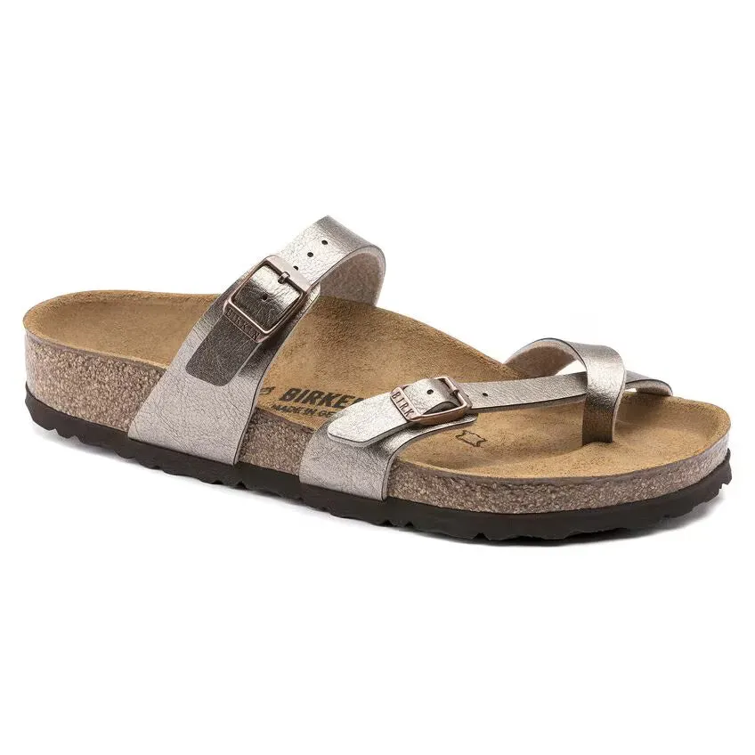 Birkenstock Women's Mayari Birko-Flor Graceful Taupe Sandals sold by Zulily