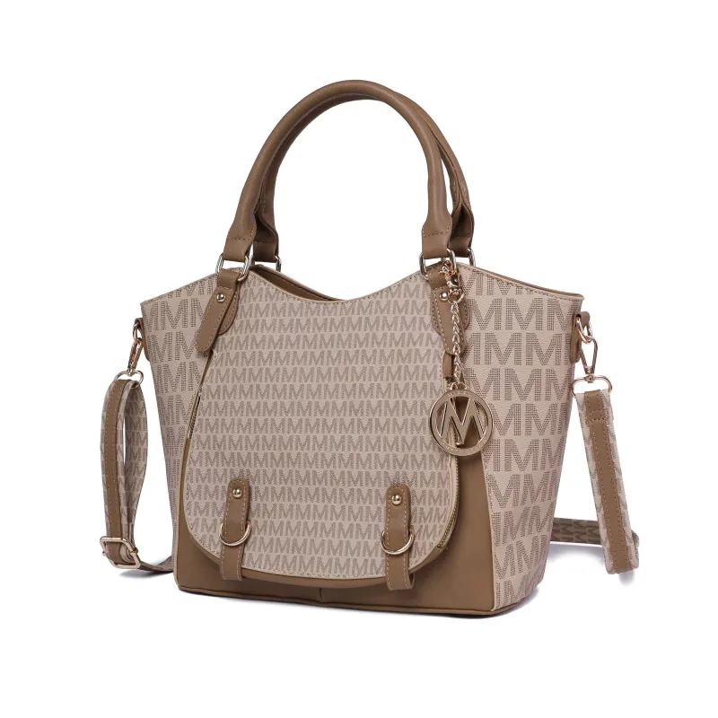 MKF Collection by Mia K. MKF Collection Talula Signature Printed Vegan Leather Women’s Satchel Bag by Mia K sold by Zulily