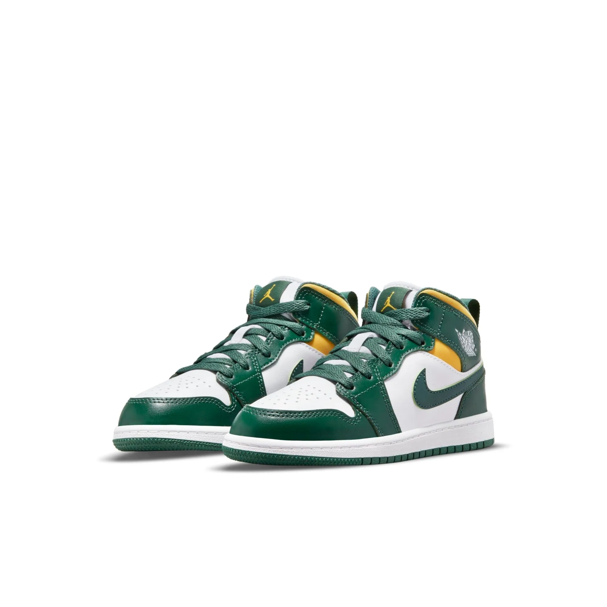 Air Jordan Preschool Retro 1 Mid Sonics 2021 Sneakers sold by Zulily product image thumbnail 3