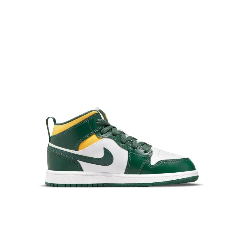 Air Jordan Preschool Retro 1 Mid Sonics 2021 Sneakers sold by Zulily