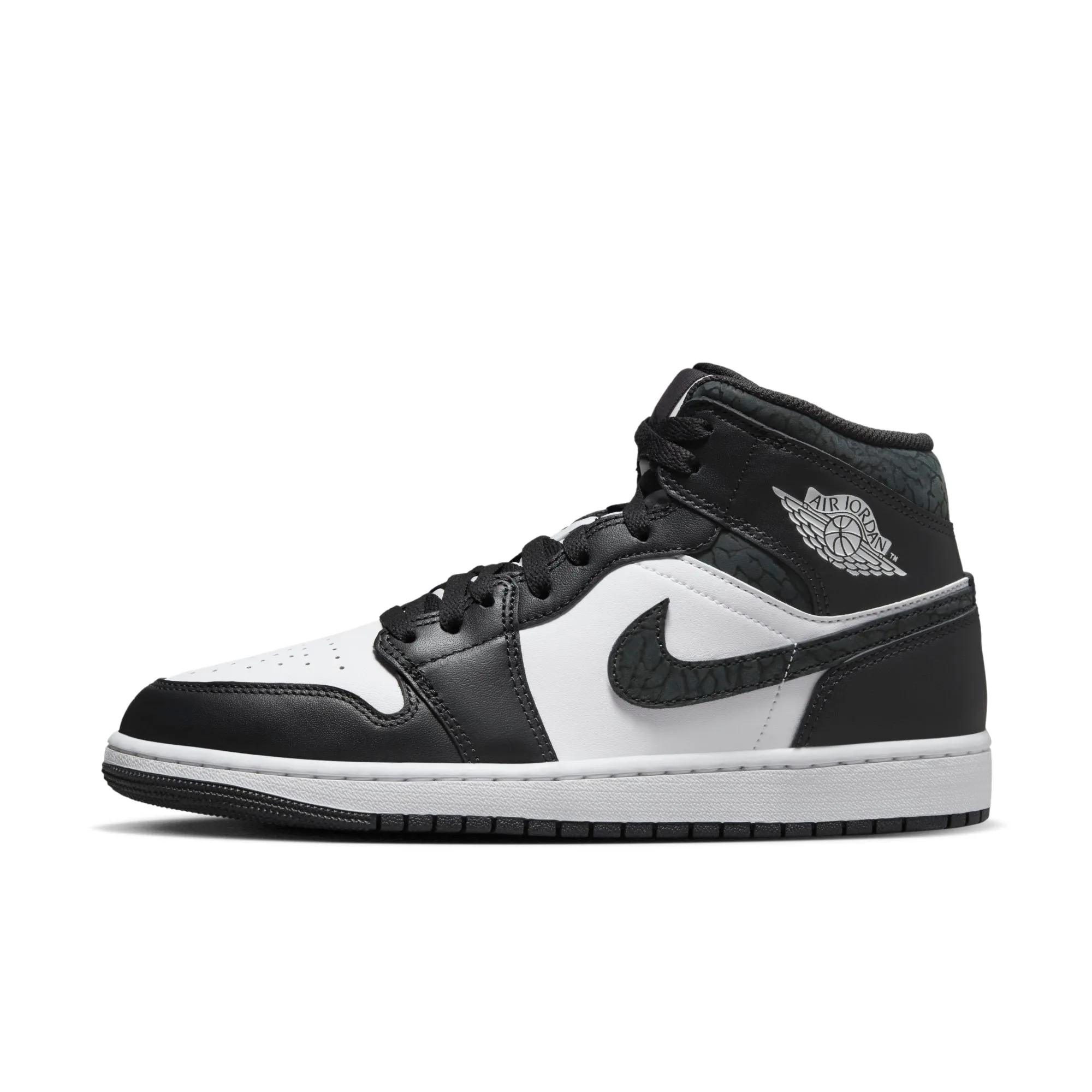 Air Jordan Men's Retro 1 Mid Se 'Panda Elephant' - Fb9911-001 sold by Zulily