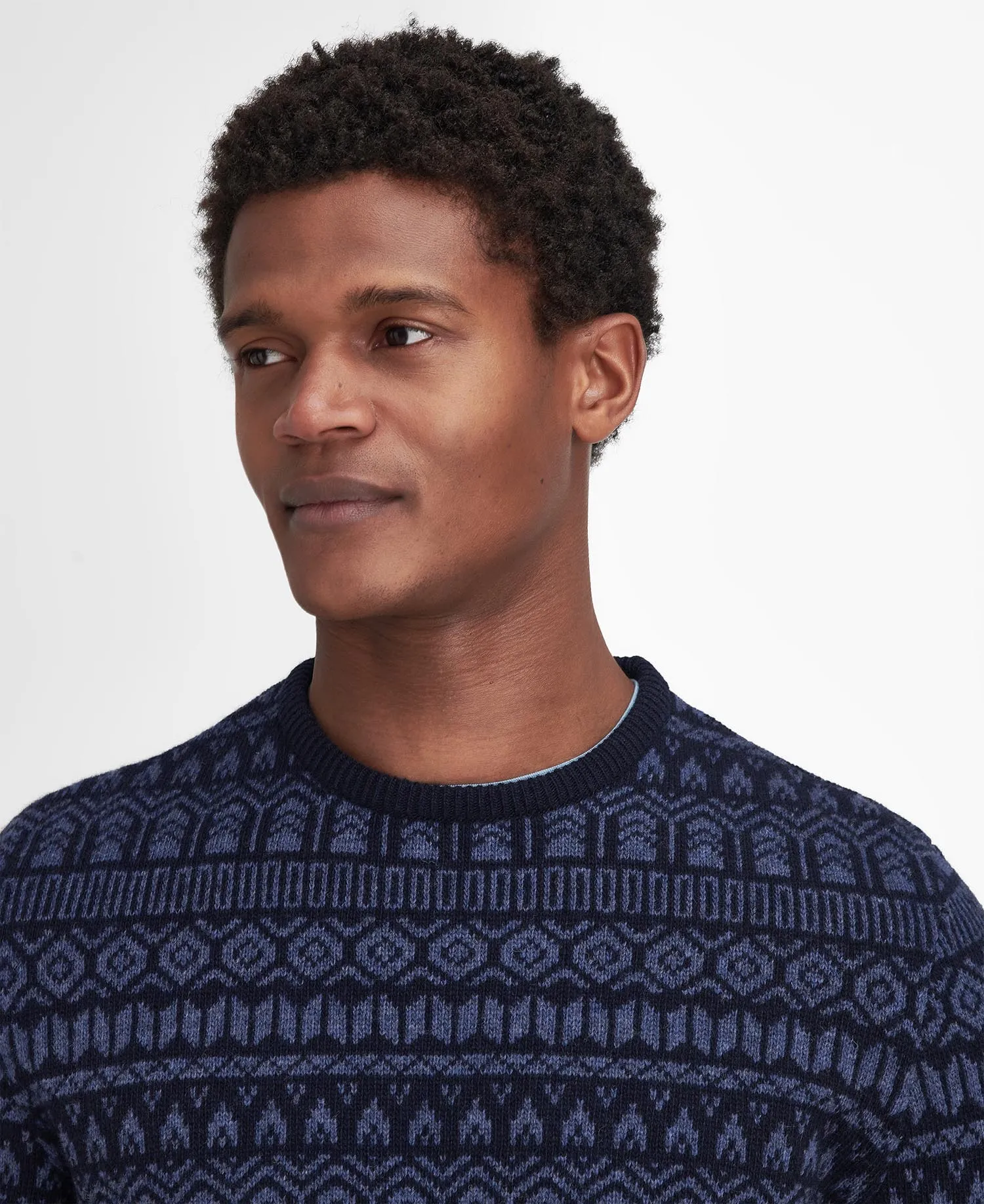 Barbour Men's Stonebeck Fairisle Crew Neck Jumper - Mkn1579Ny91 sold by Zulily product image thumbnail 3