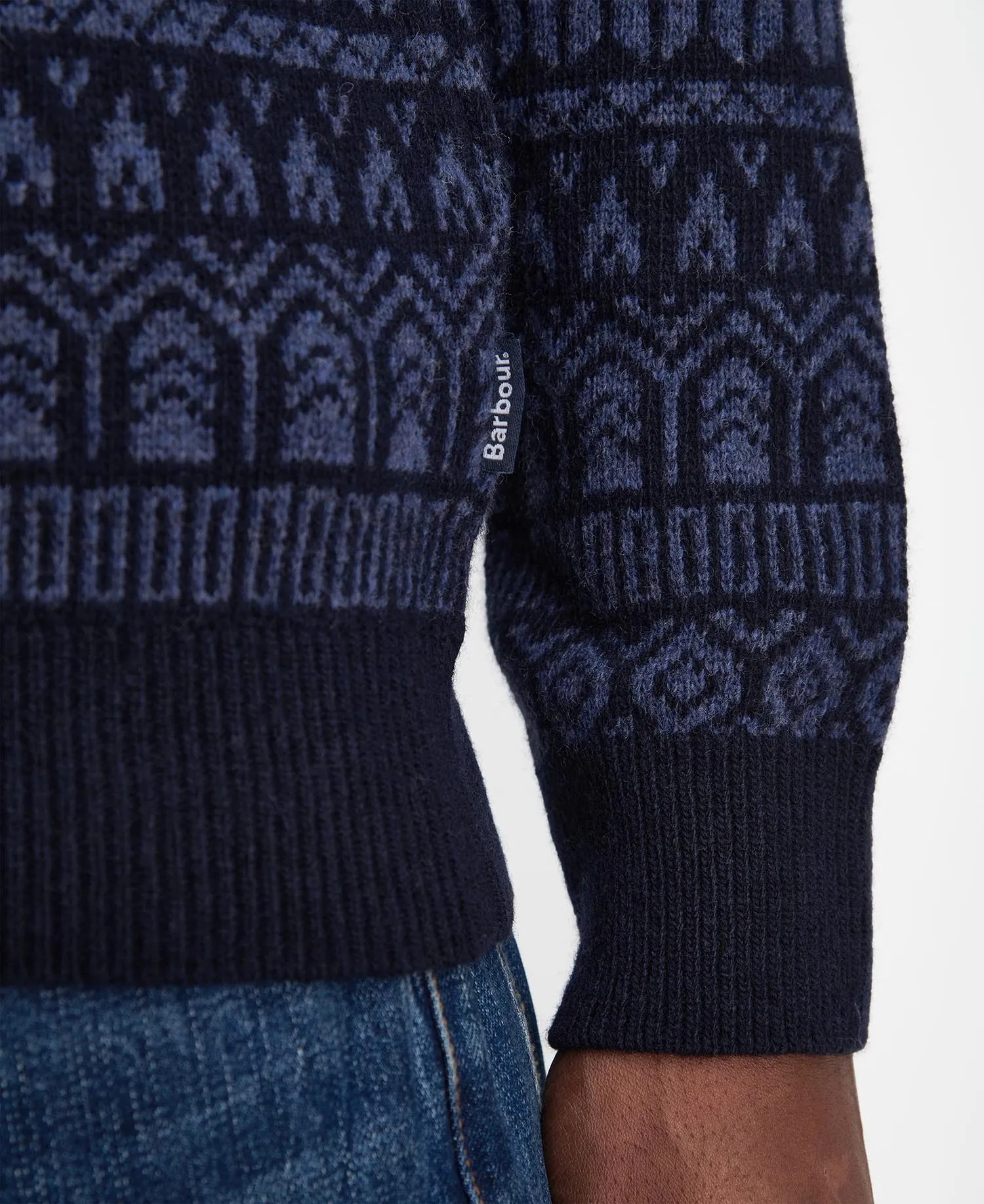 Barbour Men's Stonebeck Fairisle Crew Neck Jumper - Mkn1579Ny91 sold by Zulily product image thumbnail 4