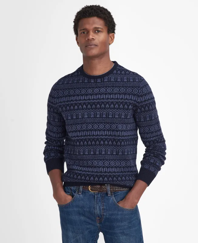 Barbour Men's Stonebeck Fairisle Crew Neck Jumper - Mkn1579Ny91 sold by Zulily