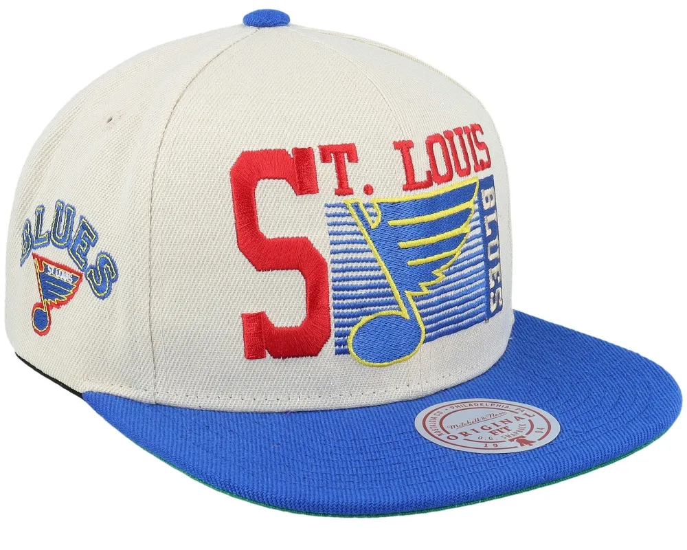 Mitchell & Ness Men's Nhl Speed Zone Snapback Vntg Blues - Off White sold by Zulily