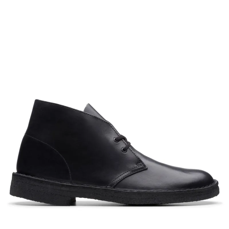 Clarks Men's Desert Boot - Polished Black sold by Zulily