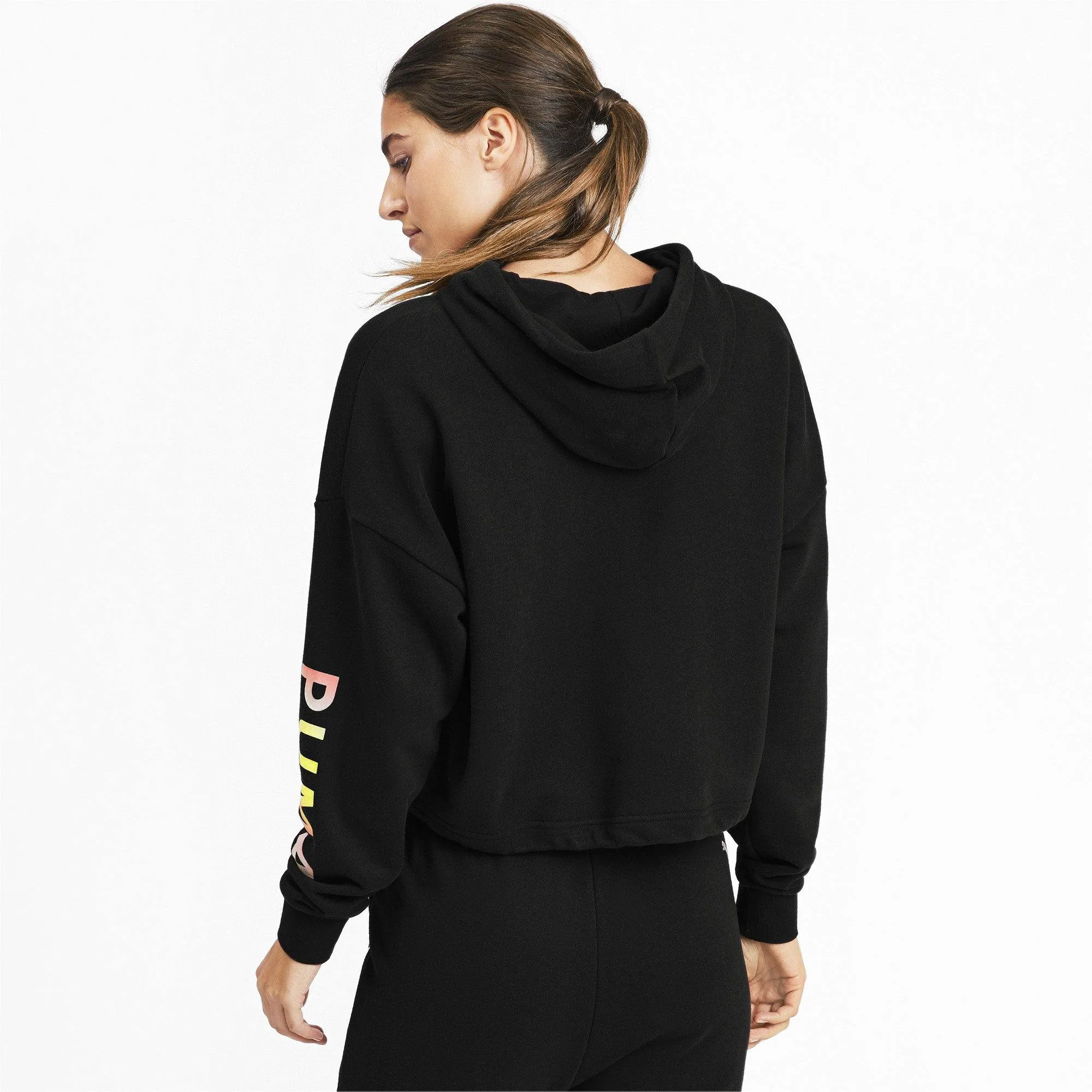 Puma Women's Chase Cropped Hoody - 595224-01 sold by Zulily product image thumbnail 2