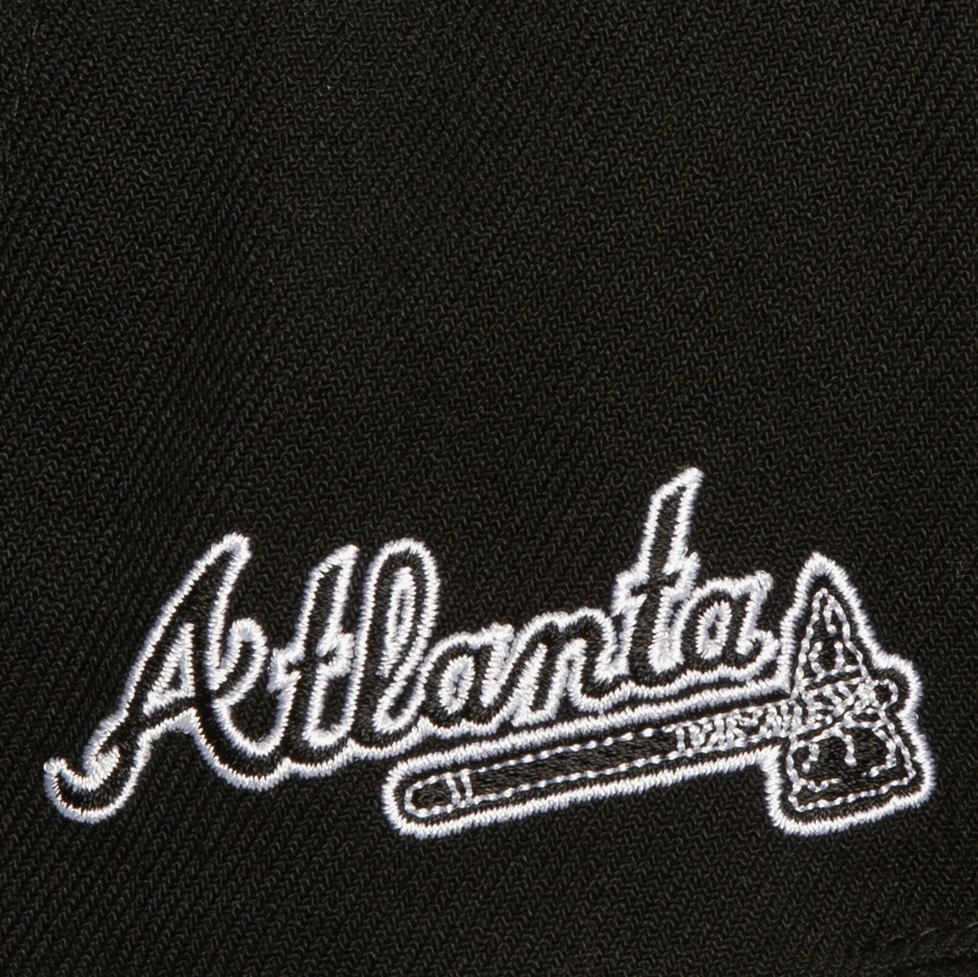 Mitchell & Ness Men's Mlb Evergreen Black White Snapback Braves sold by Zulily product image thumbnail 3