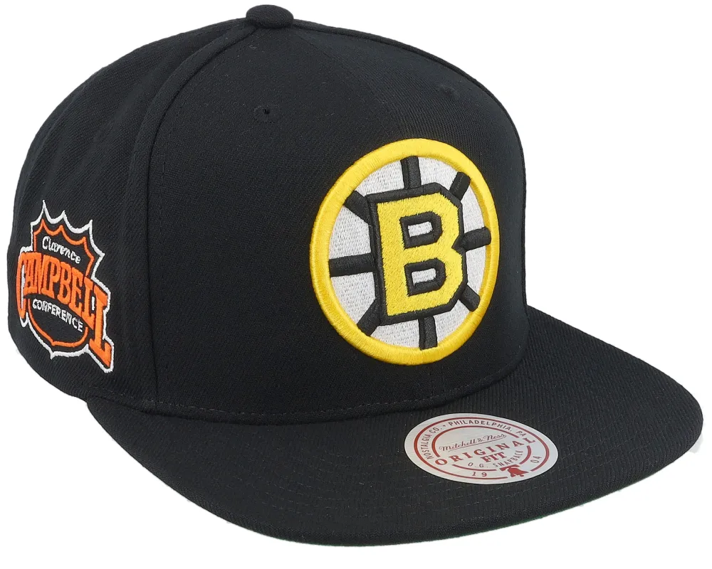 Mitchell & Ness Men's Nhl Conference Patch Snapback Vntg Bruins - Hs8582-Bbnblck sold by Zulily