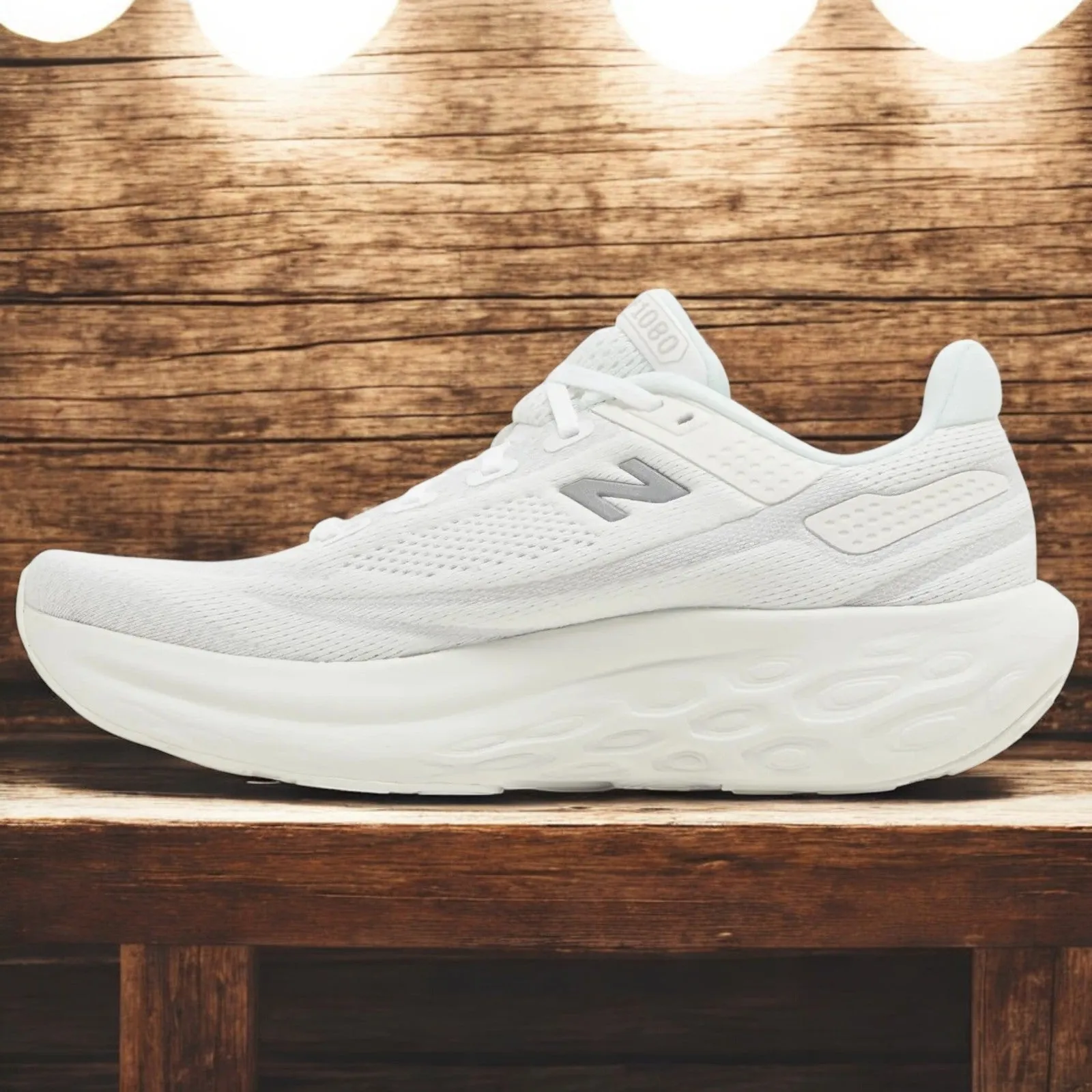 New Balance Men's Fresh Foam X 1080V13 'White Light Silver Metallic' - M1080W13 sold by Zulily product image thumbnail 3