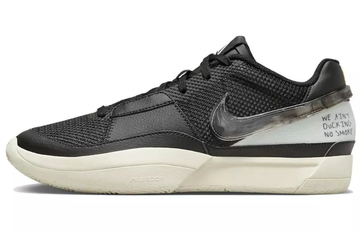 Nike Men's Ja 1 "Fly" - Black/Light Silver-Coconut Milk "We Ain'T Ducking No Smoke" - Dr8785-002 sold by Zulily