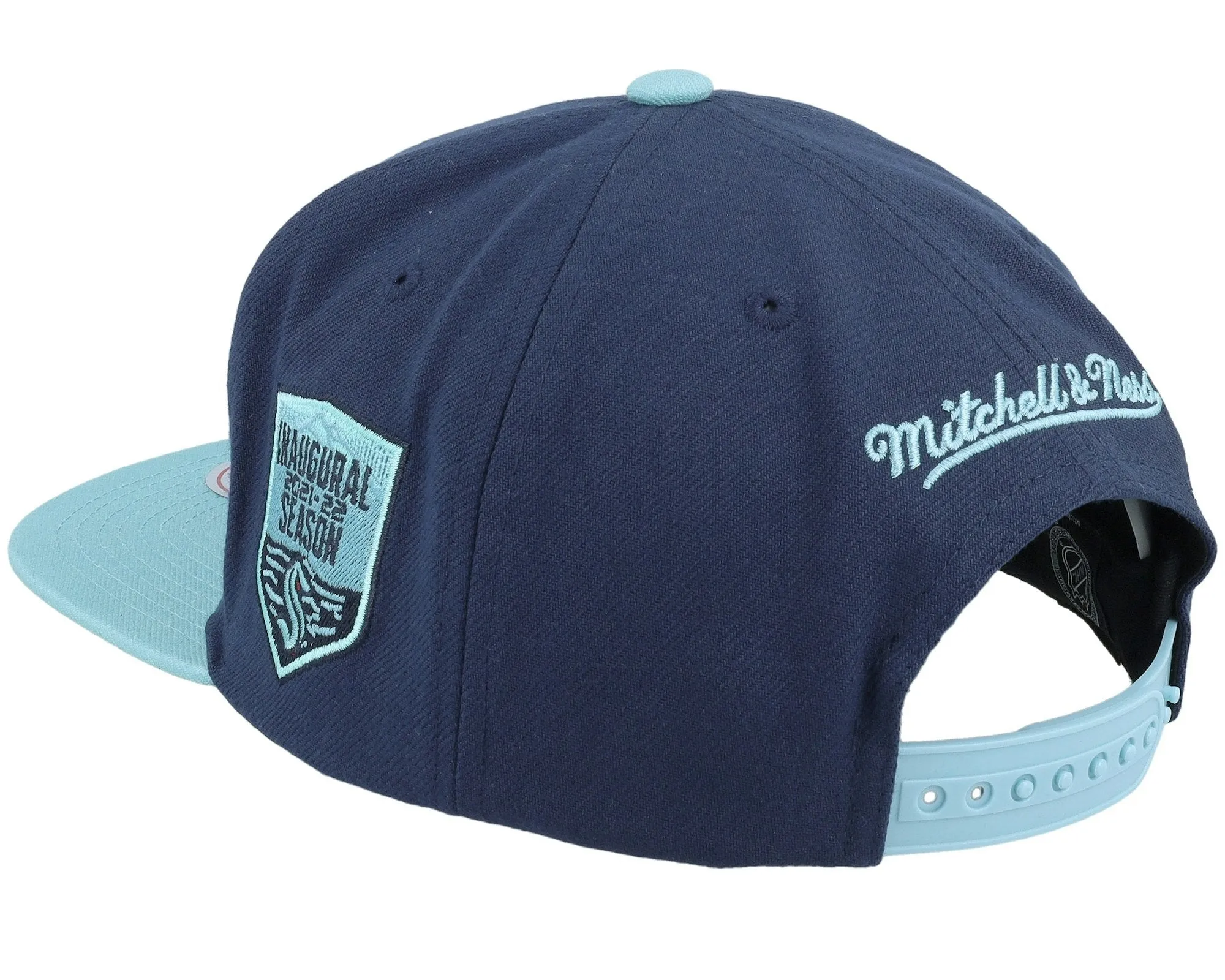 Mitchell & Ness Men's Nhl 2 Tone Side Patch Snapback Kraken - Navy sold by Zulily product image thumbnail 3