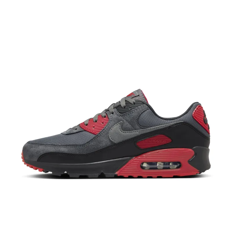 Nike Men's Air Max 90 'Iron Grey Fire Red' - Dm0029-007 sold by Zulily