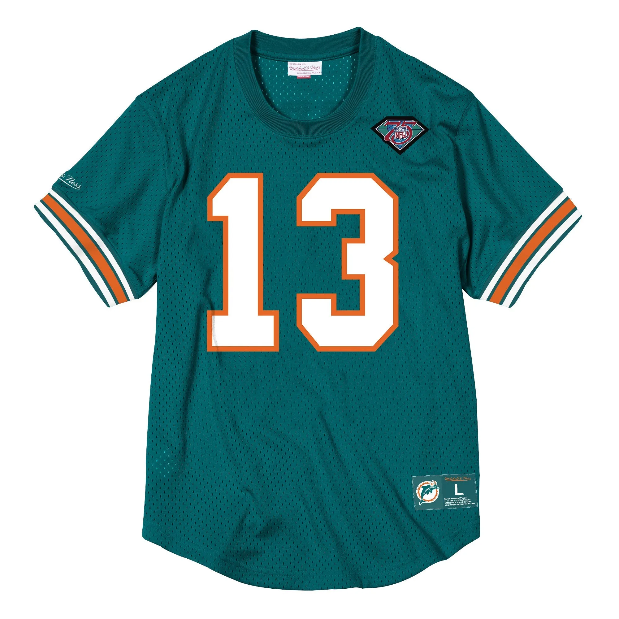 Mitchell & Ness Men's Nfl Name & Number Mesh Crew Neck Miami Dolphins sold by Zulily