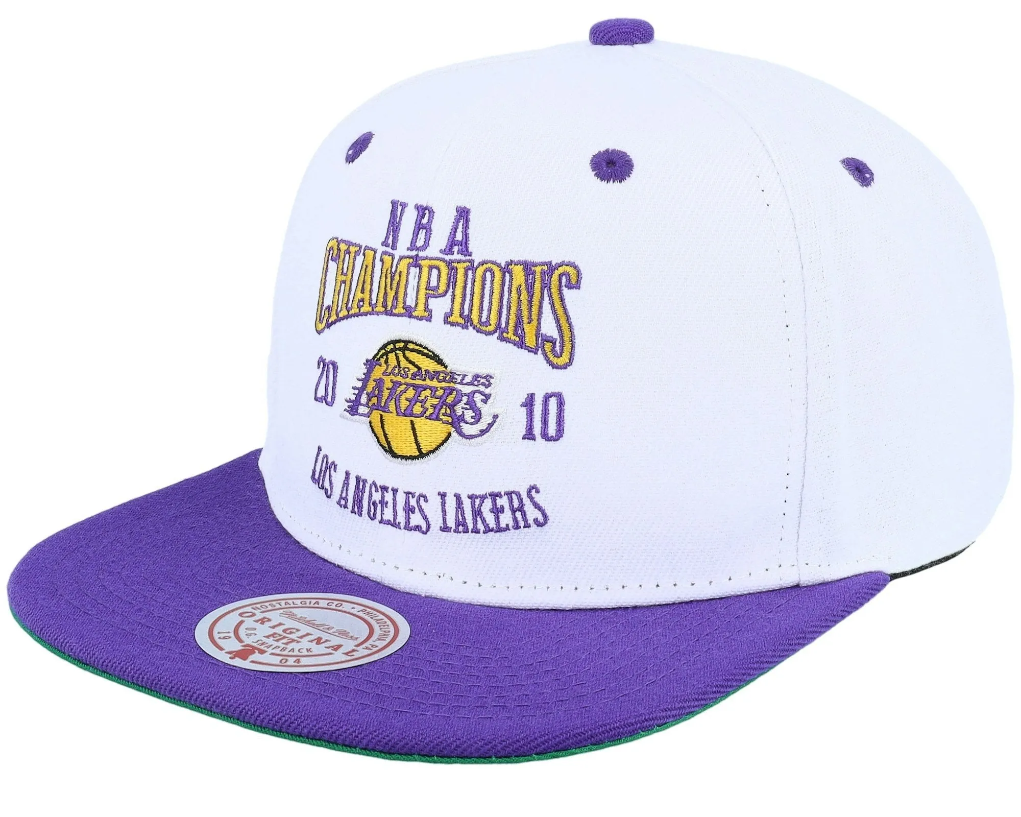 Mitchell & Ness Men's Nba Champ Series Snapback Lakers - White sold by Zulily