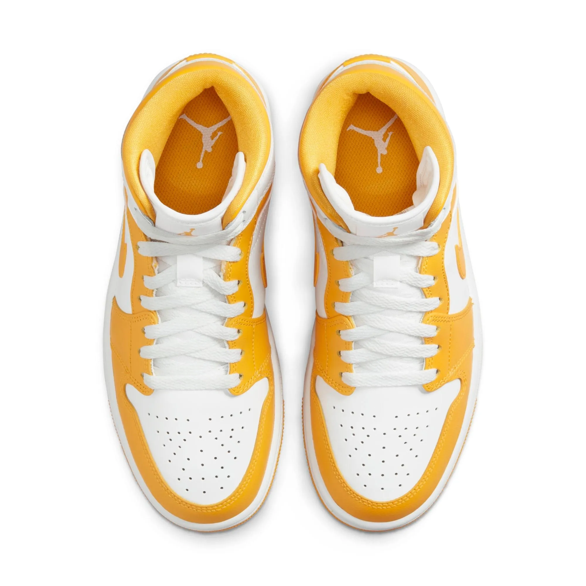 Air Jordan Women's Retro 1 Mid (W) 'White University Gold' - Bq6472-117 sold by Zulily product image thumbnail 4
