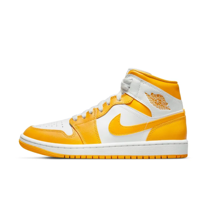 Air Jordan Women's Retro 1 Mid (W) 'White University Gold' - Bq6472-117 sold by Zulily