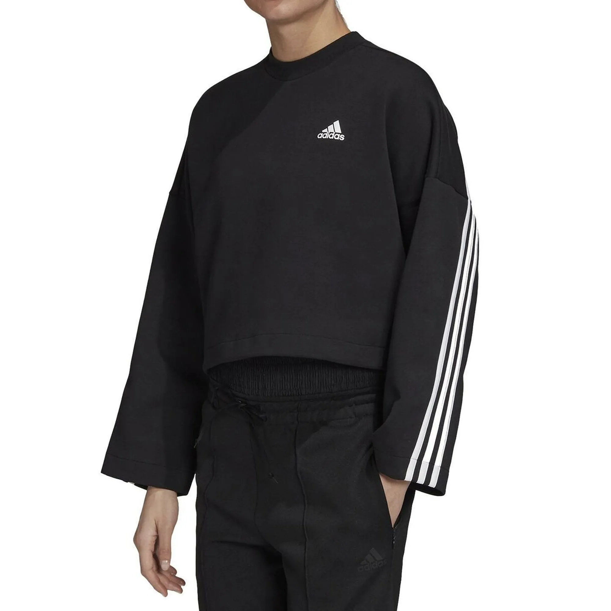 adidas Women's 3-Stripes Double Knit Sweatshirt - Gc6943 sold by Zulily