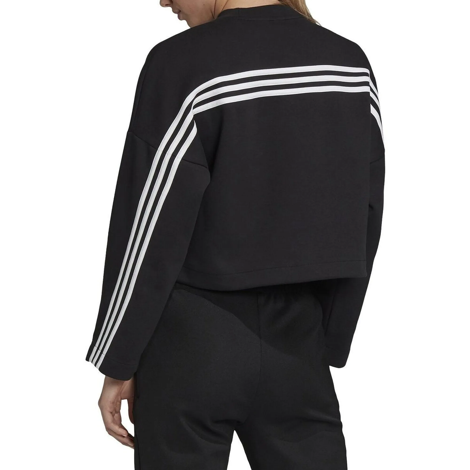 adidas Women's 3-Stripes Double Knit Sweatshirt - Gc6943 sold by Zulily product image thumbnail 2
