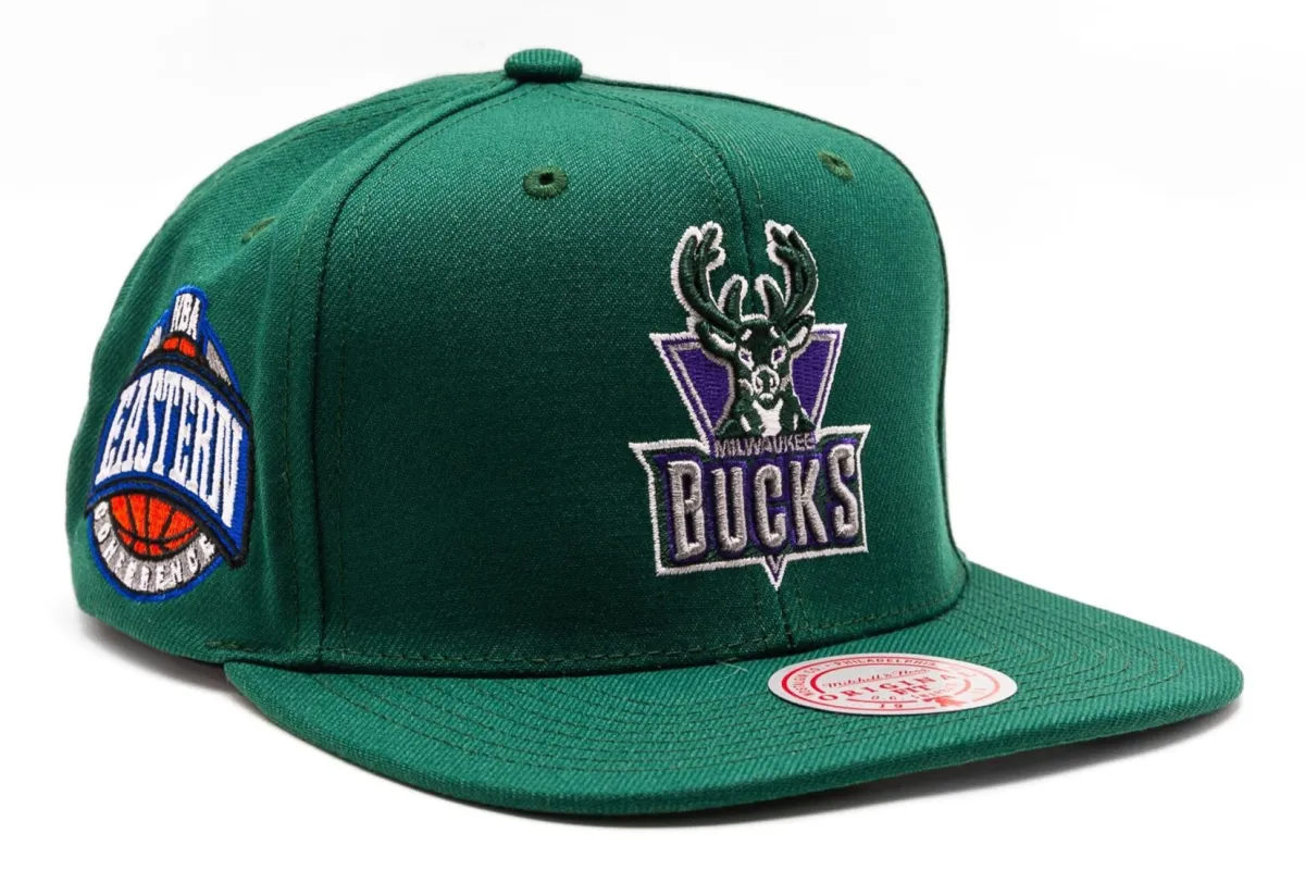 Mitchell & Ness Men's Nba Conference Patch Snapback Hwc Bucks sold by Zulily