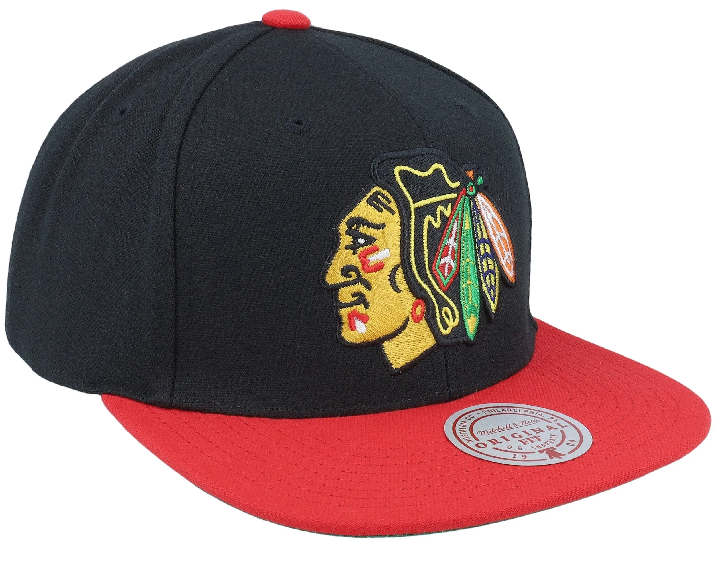 Mitchell & Ness Men's Nhl 2 Tone Side Patch Snapback Blackhawks sold by Zulily product image thumbnail 2